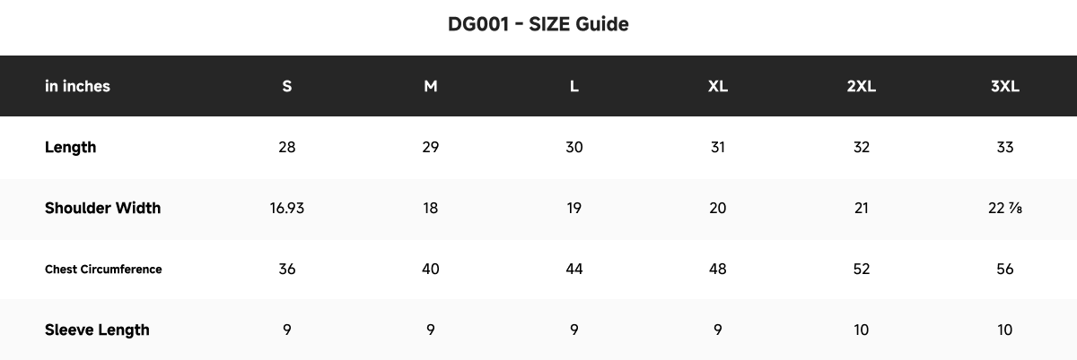 Size Guide