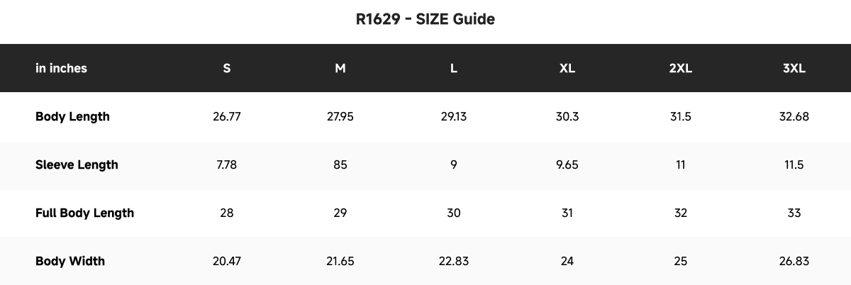 Size Guide